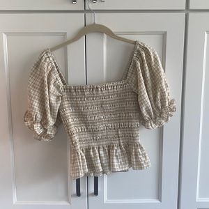 Puff sleeve Wayf top XS